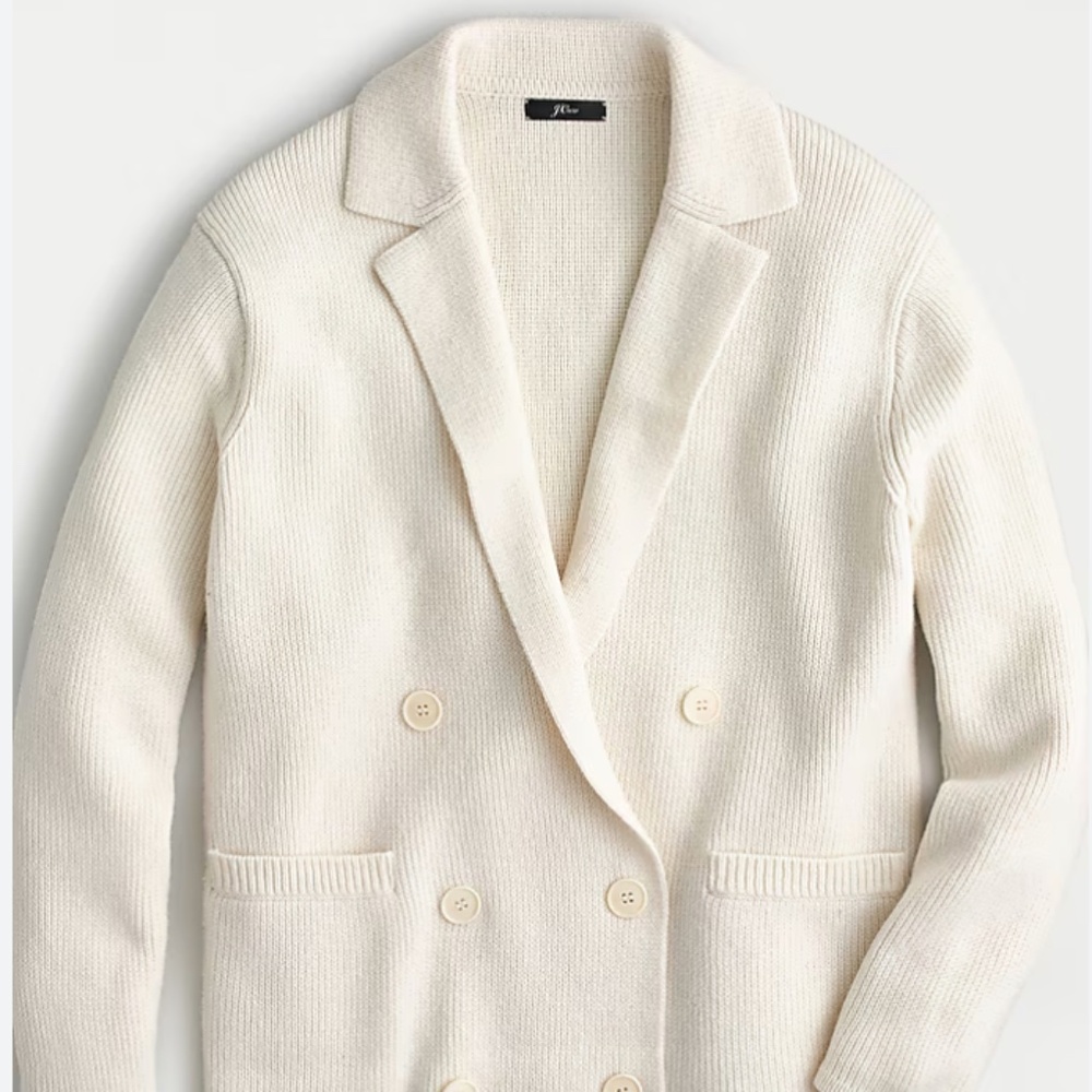J Crew Double-breasted Sweater Blazer  Size X-Small